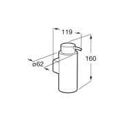 DOSIFICADOR JABON DE PARED SUPERINOX ROCA